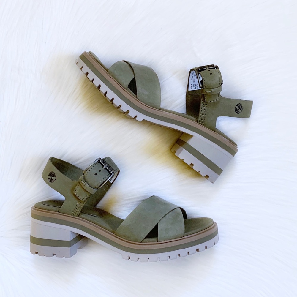 Timberland Violet Marsh X Band Olive Sandal - Picture 3 of 8